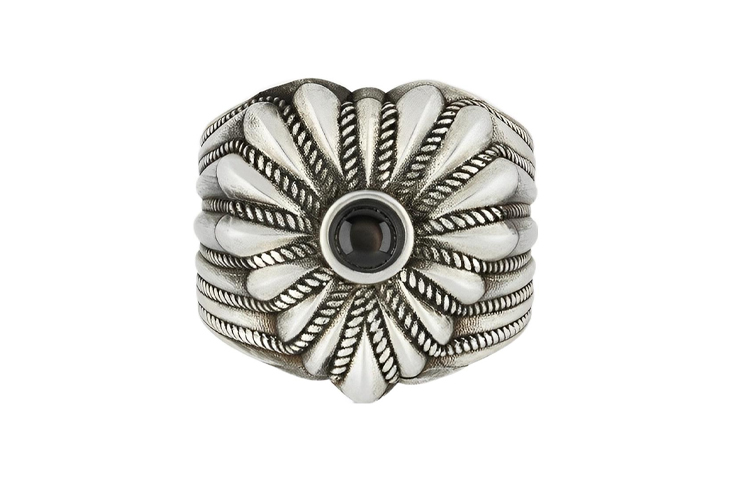 GUCCI Classic Interlocking Double G Heart S925 Silver Unisex Ring 728462-J8440-8163 圖 2