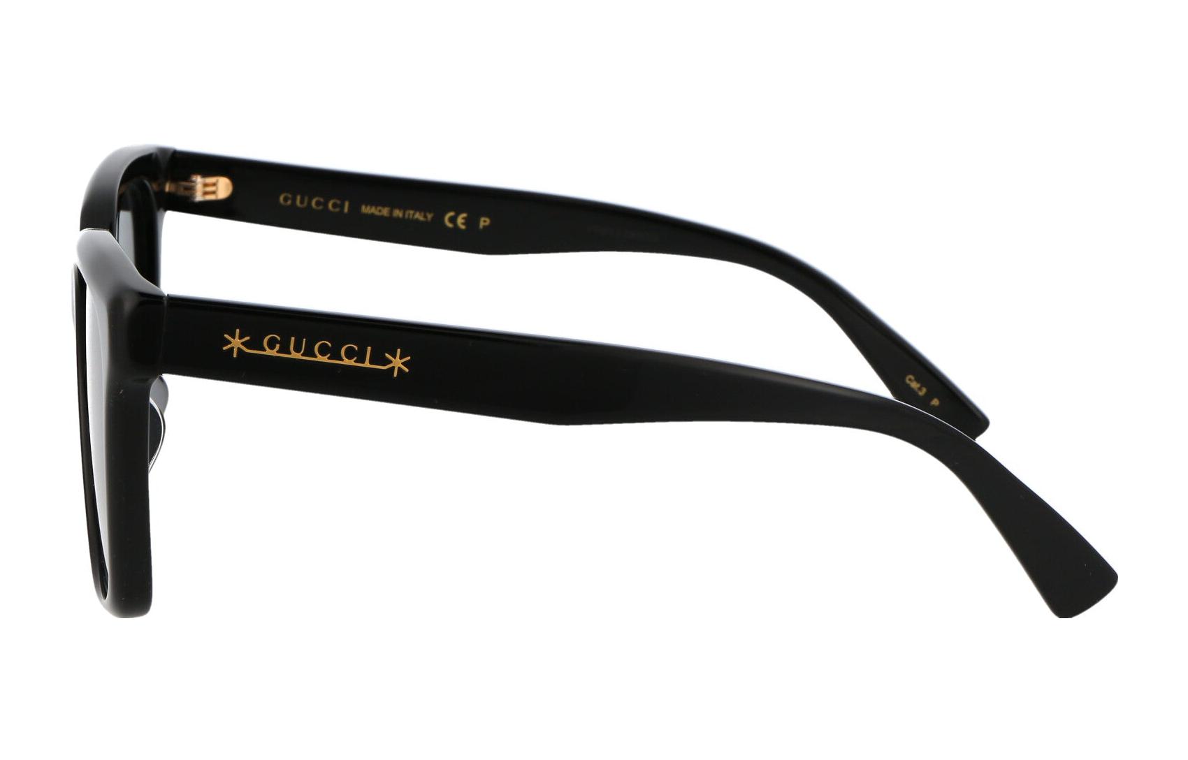 Shop GUCCI 經典Logo方形太陽眼鏡 男女通用時尚眼鏡 GG1175SK001