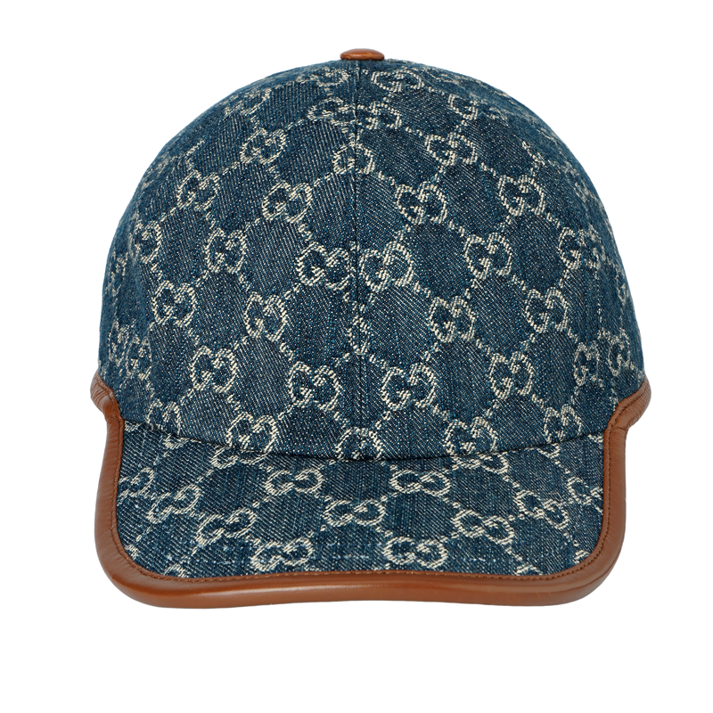 Lookbook GUCCI 經典標誌潮流棉質藍色棒球帽 男款 6562064HAC3