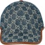 Lookbook GUCCI Classic Logo Trendy Cotton Blue Baseball Cap for Men. 6562064HAC3