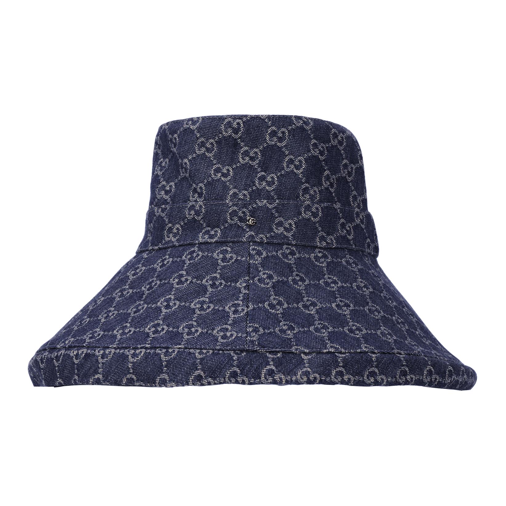 GUCCI Classic Logo Unisex Bucket Hat - Blue 631958-3HAAH-4900