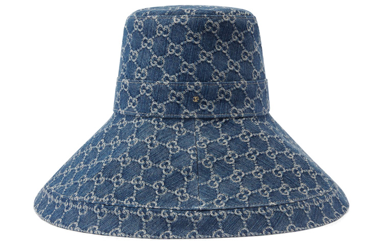 Lookbook グッチ クラシックロゴ ユニセックス バケットハット - ブルー 631958-3HAAH-4900