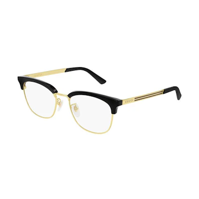 GUCCI Classic Ornament Optical Glasses for Men Black Gold GG0698OA-002