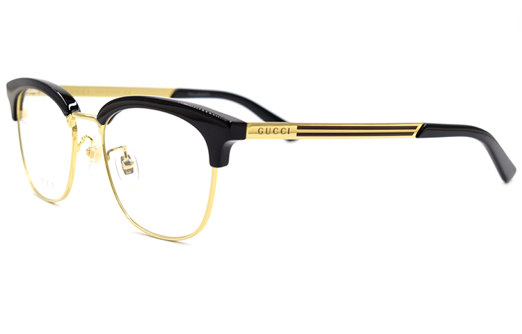 GUCCI Classic Ornament Optical Glasses for Men Black Gold GG0698OA-002 圖 4