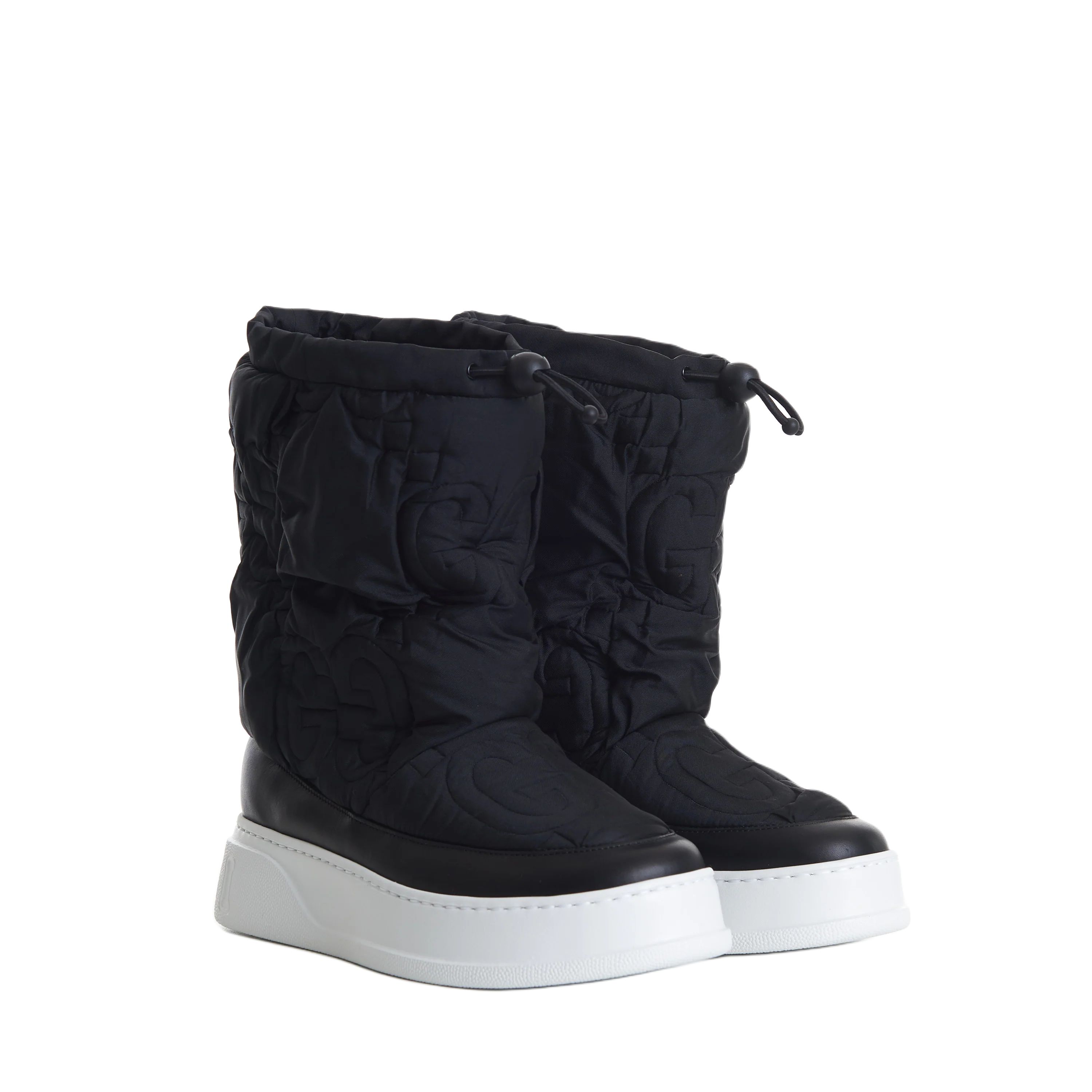 Lookbook Botas de Tela Gucci Negras 721104-FAAWE-1164