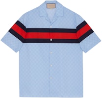 Gucci CNY SS24 Striped Cuban Collar Shirt Light Blue 770820-ZAPXY-4725 Gucci CNY SS24 Striped Cuban Collar Shirt Light Blue 770820-ZAPXY-4725