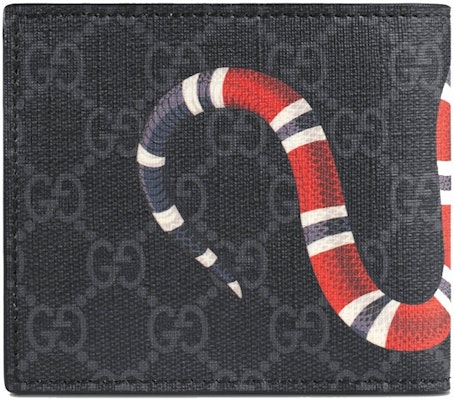 Billetera Gucci GG Supreme Estampado Kingsnake Negro/Gris Order Billetera Gucci GG Supreme Estampado Kingsnake Negro/Gris