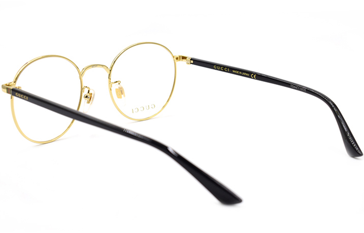 GUCCI Color Enamel Metal Round Optical Glasses Unisex情侣款 GG0297OK-001 圖 4