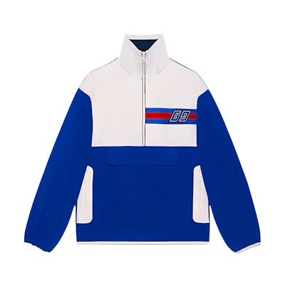 Gucci Colorblock High-Neck Half-Zip Casual Jacket Multicolor () 768594-XJF4L-4437