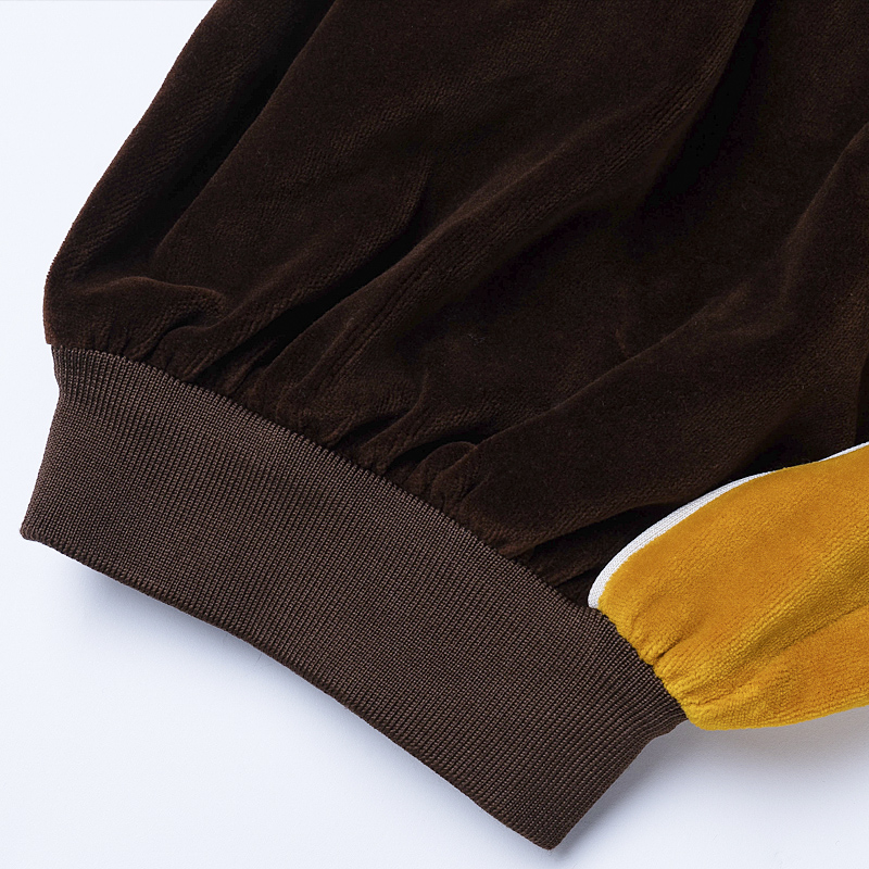 Details for GUCCI 拼色高腰休闲裤 男女同款 棕色 562251-XJA3J-2215