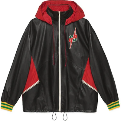 구찌 컬러블록 로고 스탠드 칼라 집업 봄버 자켓 블랙 남성용 571896-XNAFU-1152 Lookbook 구찌 컬러블록 로고 스탠드 칼라 집업 봄버 자켓 블랙 남성용 571896-XNAFU-1152