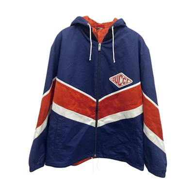 Gucci Colorblock Logo Stripe Hooded Zip-Up Jacket Men’s Multicolor 538271-ZAAHO-4338