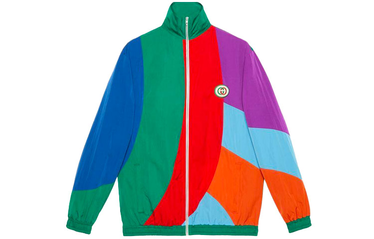 Buy 古驰拼色拼接夹克 573275-XJA6N-3134