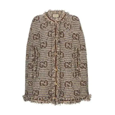 Gucci Colorblock Printed Graphic Loose-Fit Button-Up Jacket 718205-XKCQZ-19176652