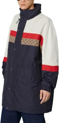 GUCCI Jaket Panjang Lelaki Berwarna Warni dengan Butang Snap dan Kolar Berlapis 751915-ZANZ8-9799 Lookbook GUCCI Jaket Panjang Lelaki Berwarna Warni dengan Butang Snap dan Kolar Berlapis 751915-ZANZ8-9799