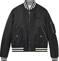 Gucci Colorblock Stripe Bomber Jacket Men’s Black Long Sleeve 794816-ZAREC-1043 Gucci Colorblock Stripe Bomber Jacket Men’s Black Long Sleeve 794816-ZAREC-1043