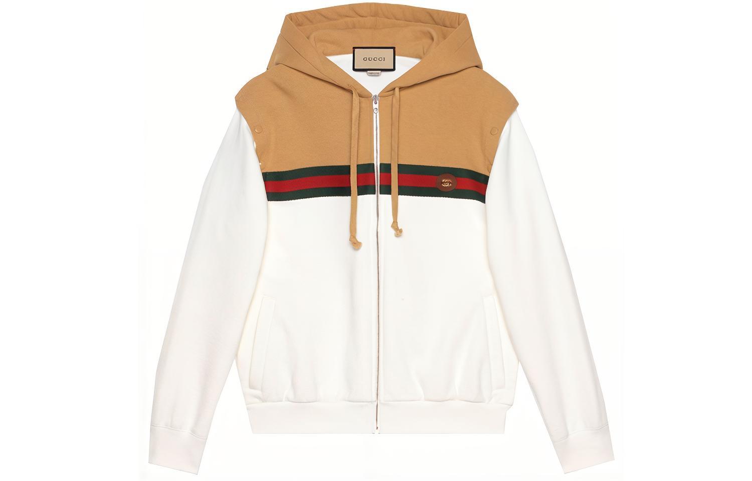 Gucci Colorblock Zip Hoodie White 660292-XJDHD-2109