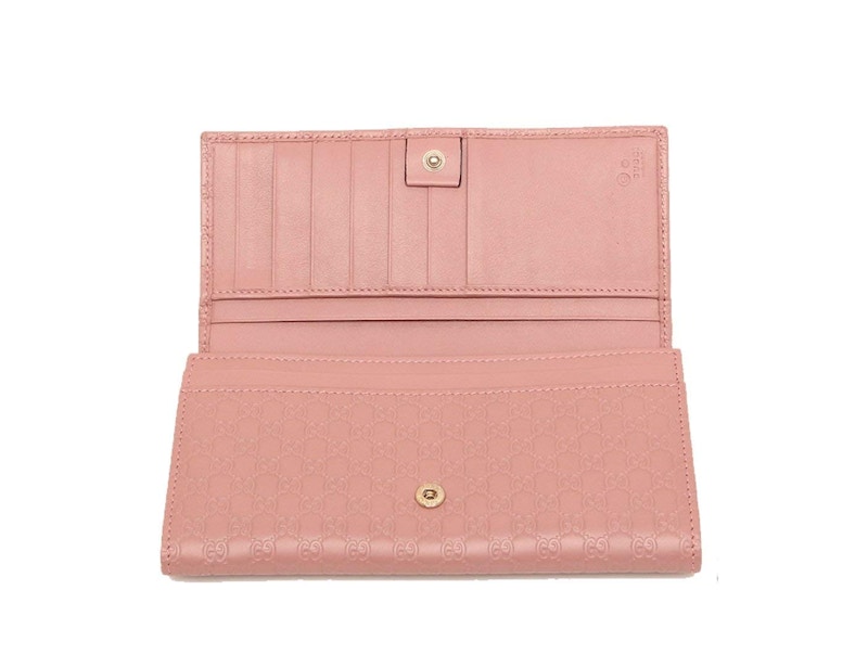Lookbook Cartera Gucci Continental Bifold Microguccissima Rosa Suave.