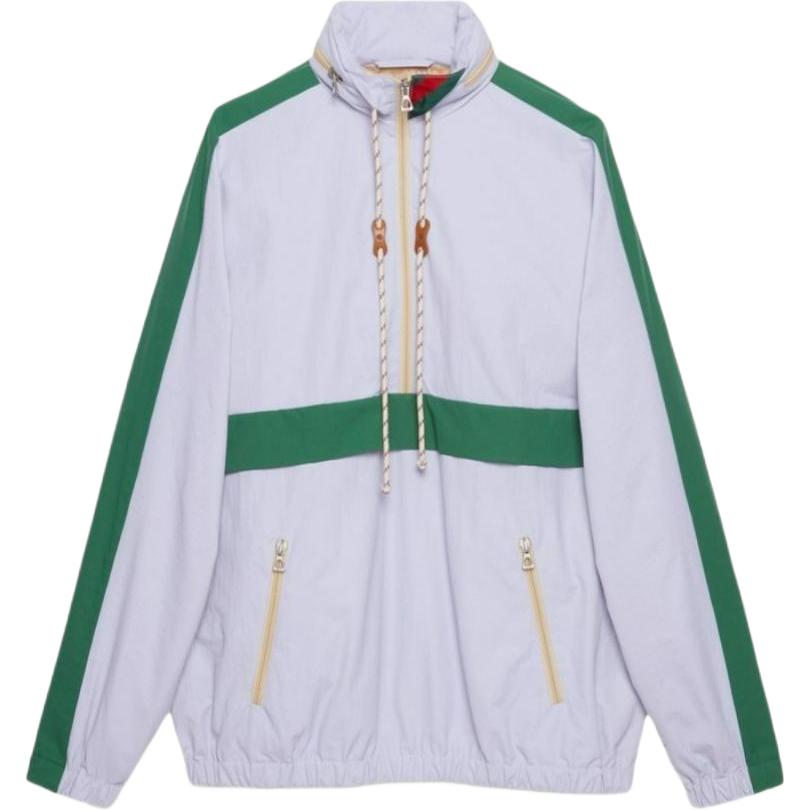 Gucci Contrast Collar Pullover Slim-Fit Jacket for Men in Light Purple 685818-Z8AY9-5419