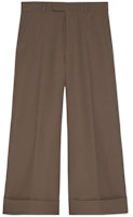 Gucci Cosmogonie SS22 Long Straight Casual Pants Coffee Brown 723677-ZAHE0-2144 Gucci Cosmogonie SS22 Long Straight Casual Pants Coffee Brown 723677-ZAHE0-2144