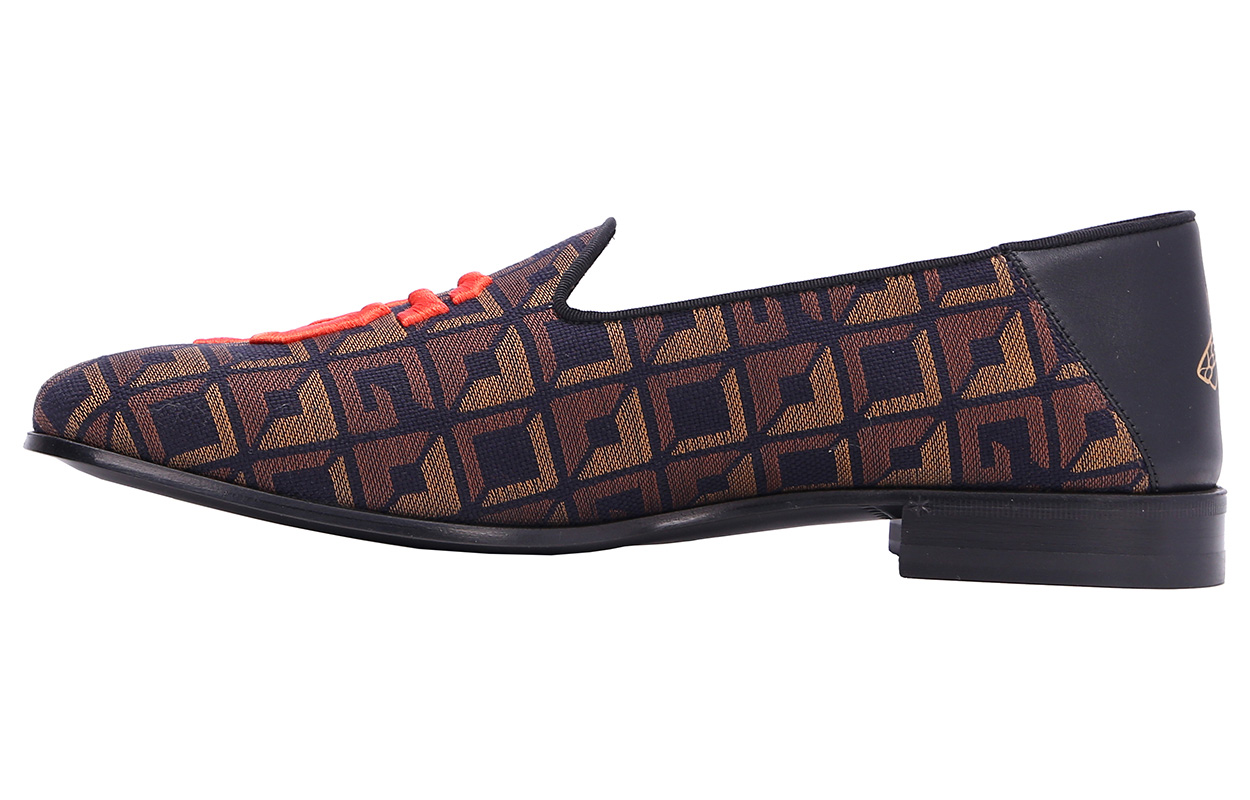 Gucci Cotton Fashion Casual Flat Shoes Colorblock 548891-90310-4095