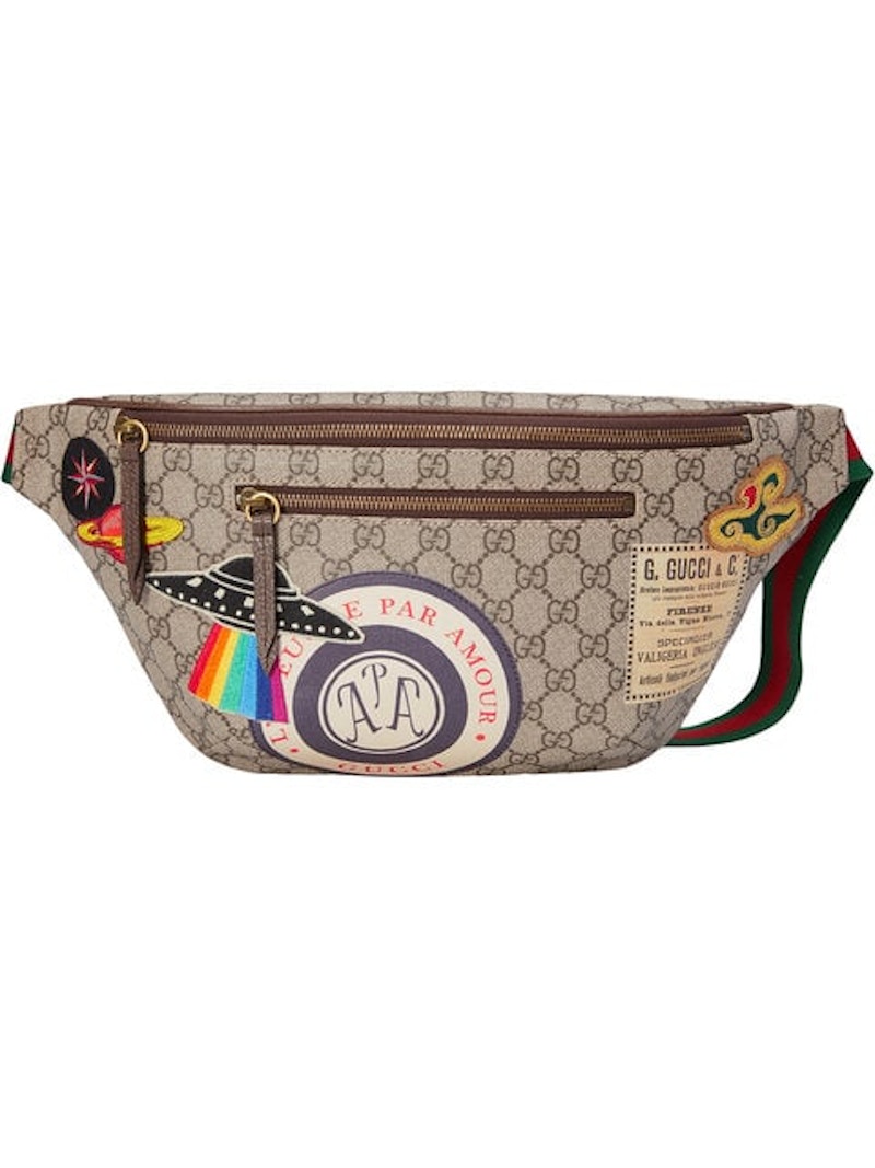 Gucci Courrier Waist Bag GG Supreme Beige/Ebony