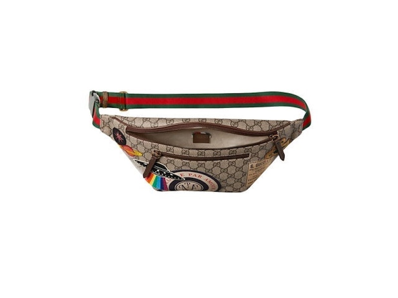 Gucci Courrier Waist Bag GG Supreme Beige/Ebony 圖 3