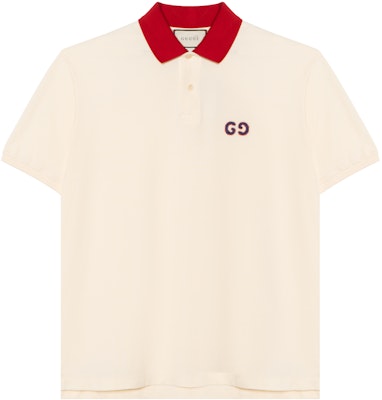 Polo Gucci Crema de Manga Corta con Cuello Contrastante y Logo para Hombre. 574086-XJA6C-9244 Buy Polo Gucci Crema de Manga Corta con Cuello Contrastante y Logo para Hombre. 574086-XJA6C-9244