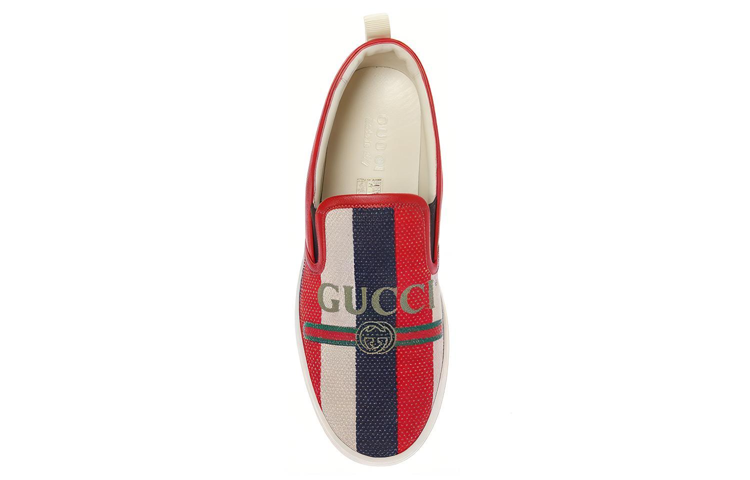 Shop 구찌 크루즈 슬립온 '스트라이프' (Gucci Cruise Slip-on 'Stripe') 523713-9SP50-9097