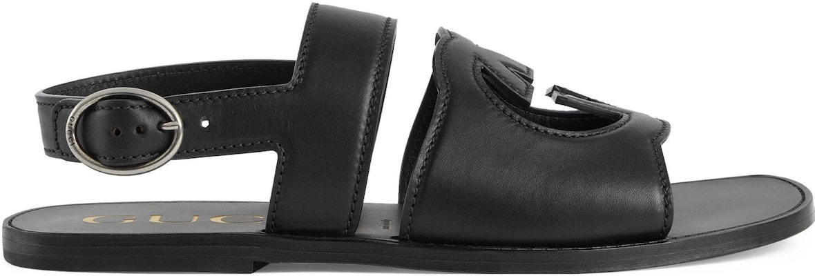 GUCCI古馳 互扣式G 皮革鏤空時尚涼鞋 男款 黑色 Order GUCCI古馳 互扣式G 皮革鏤空時尚涼鞋 男款 黑色