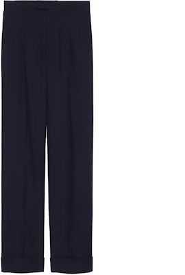 Gucci Celana Kasual Lurus Mid-Rise Motif Kotak-Kotak Biru Tua 756408-ZAJ6O-4556 Buy Gucci Celana Kasual Lurus Mid-Rise Motif Kotak-Kotak Biru Tua 756408-ZAJ6O-4556