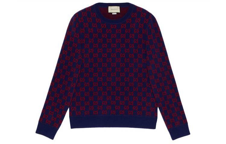 Gucci Deep Blue Wool Alpaca Blend Sweater ⁣597723-XKA4R-4175