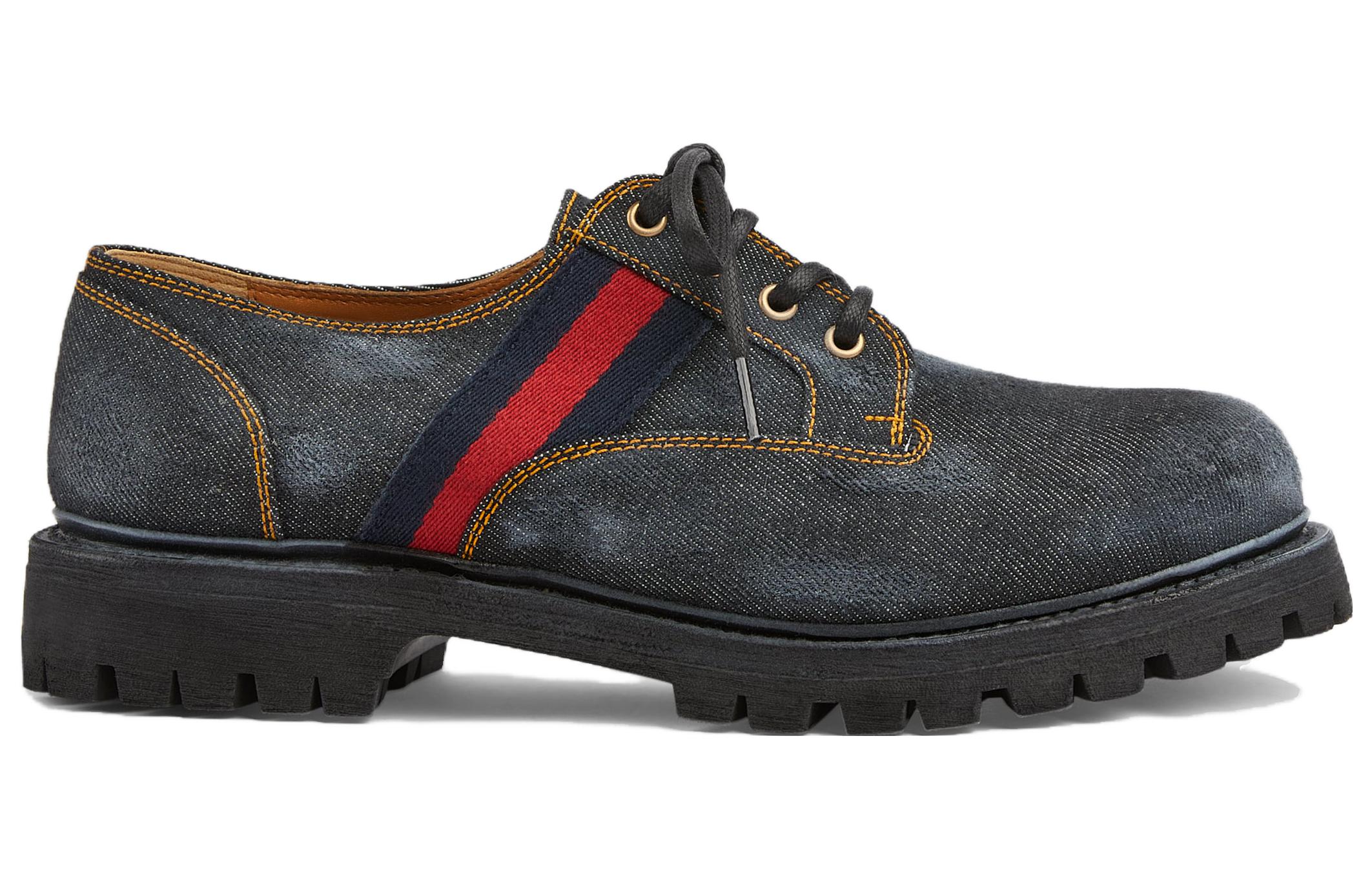 Order Gucci Denim Derby Shoes 'Navy' 761990-FACG0-1098