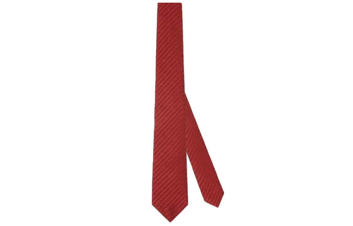 Order GUCCI 男士紅色斜紋絲質領帶 741716-4EAAT-6100