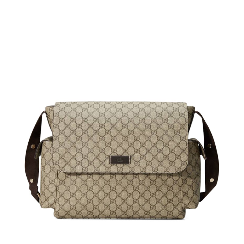 Gucci Diaper Bag Crossbody GG Supreme Brown