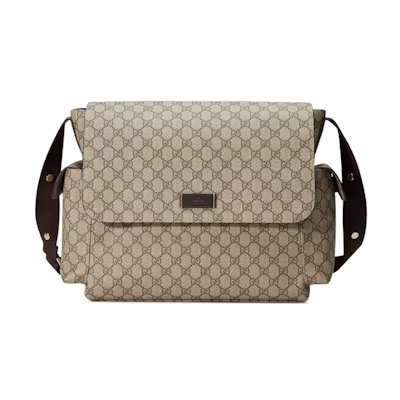 Gucci Diaper Bag Crossbody GG Supreme Brown