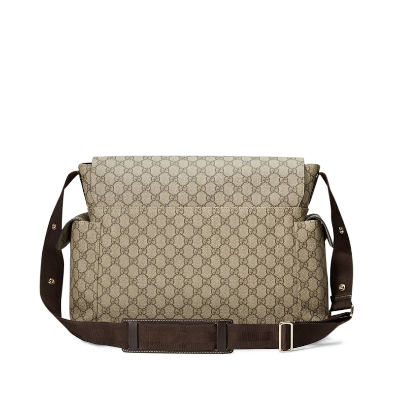 Gucci Diaper Bag Crossbody GG Supreme Brown 圖 2