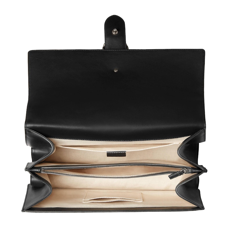 Lookbook Gucci Dionysus Bamboo Top Handle Bunga Deco Hitam