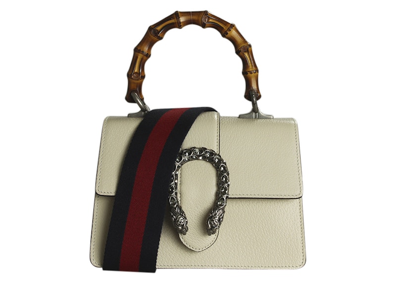 Gucci Dionysus Bamboo Top Handle Mini White