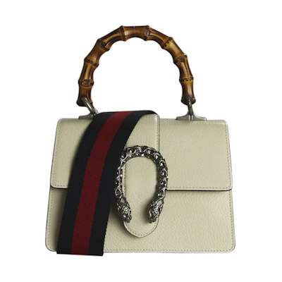 Gucci Dionysus Bamboo Top Handle Mini White