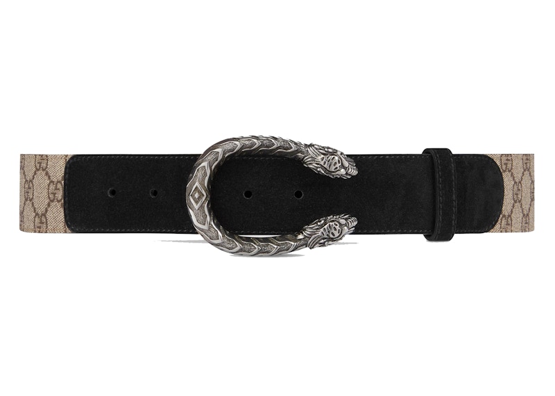 Gucci Dionysus Belt GG Supreme 1.5 Width Beige/Black