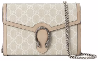 Gucci Dionysus Chain Wallet Beige/White Gucci Dionysus Chain Wallet Beige/White
