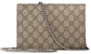 Gucci Dionysus Chain Wallet GG Supreme Beige/Ebony