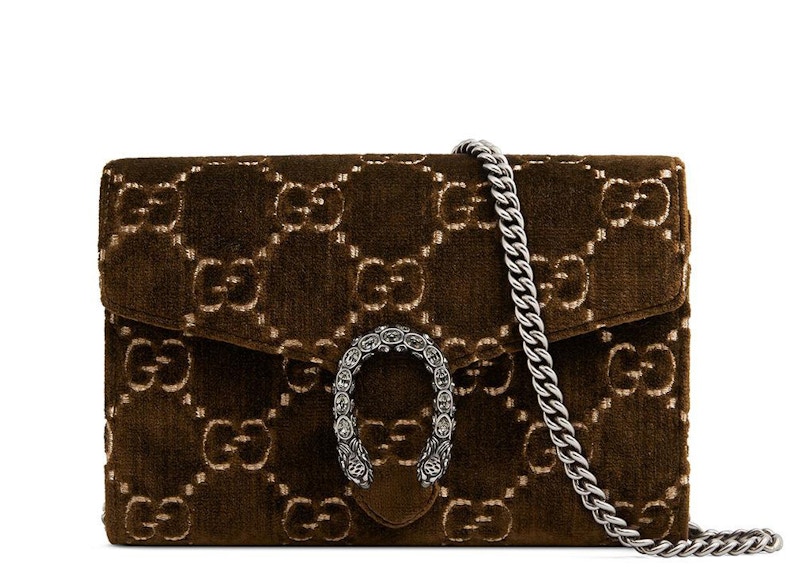 Buy グッチ ディオニュソス チェーンウォレット GG ウォレット ミニ ブラウン