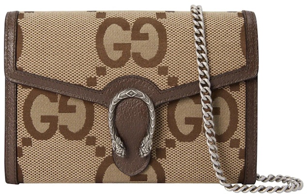 Gucci Dionysus Chain wallet Jumbo GG Camel/Ebony Buy Gucci Dionysus Chain wallet Jumbo GG Camel/Ebony