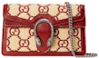 Buy Gucci Dionysus Chain Wallet Mini GG Supreme Red Fabric Effect