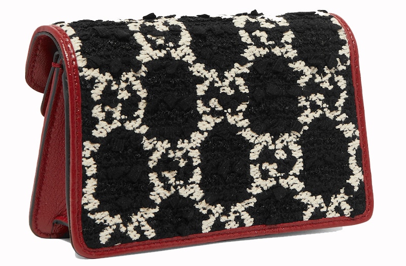 Gucci Dionysus GG Tweed Super Mini Black/White/Cerise 圖 2