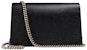 Gucci Dionysus Leather Shoulder Bag Super Mini Black