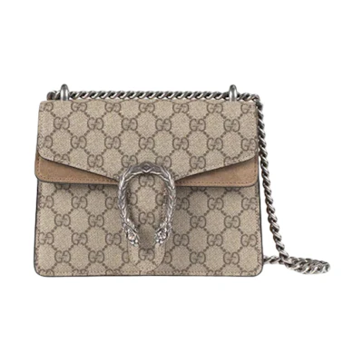 Gucci Dionysus Mini Bag GG Supreme Beige/Ebony