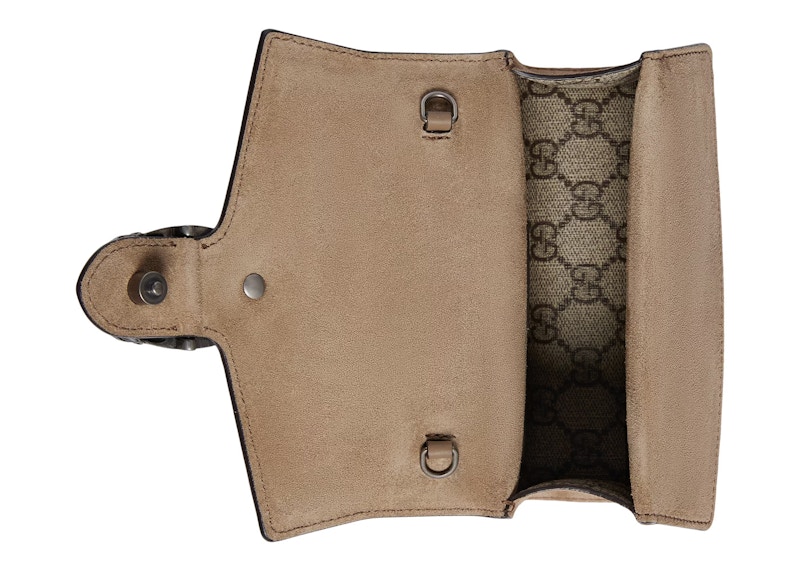 Lookbook 구찌 디오니서스 미니탑 핸들백 베이지/에보니 
